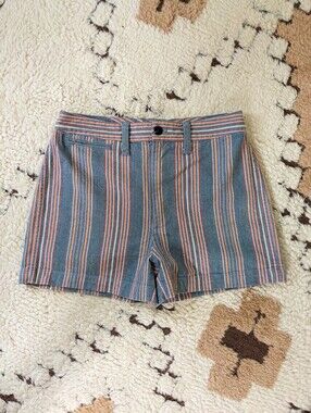 Madewell Emmett Short In Rainbow Stripe